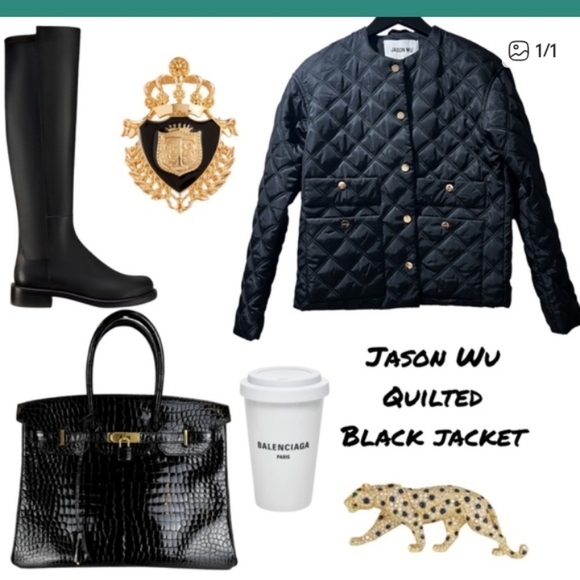 NWT Jason Wu Quilted Puffer Jacket Size Small - Picture 2 of 6